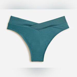 J.Crew Ribbed cross-front cheeky bikini bottom NWT Size 3X